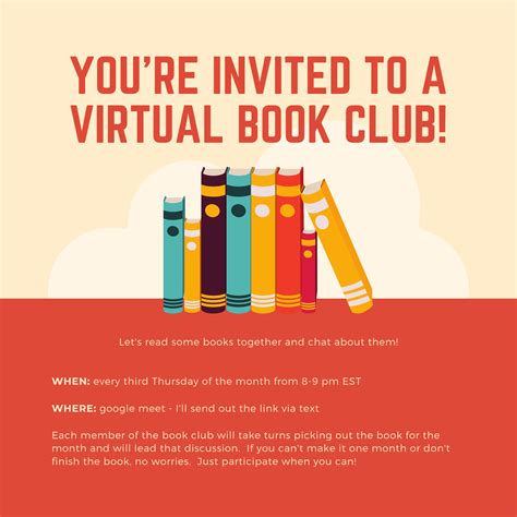 Online Book Club Invitation