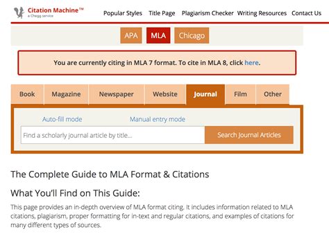 Online citation generators