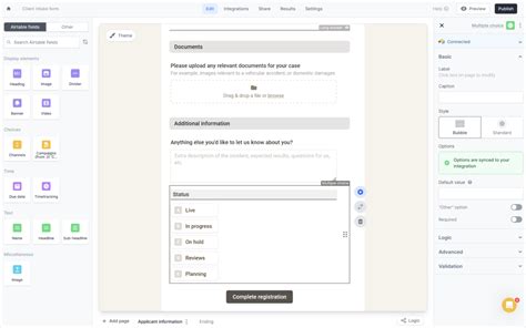 Online Form Builders for Vendor Application