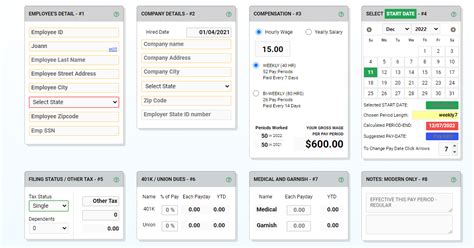 Online Pay Stub Calculators