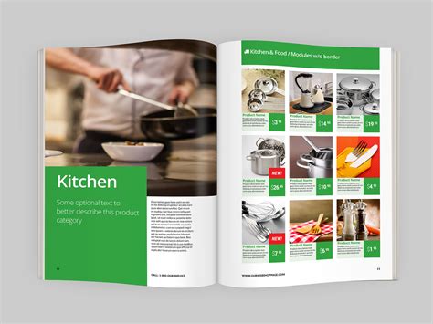 Online product catalog template