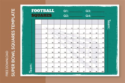 A screenshot of an online Super Bowl squares pool management tool