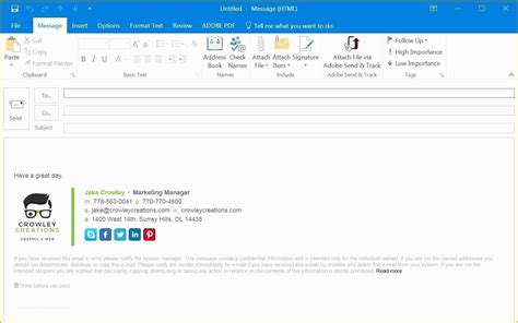 Using Online Templates in Outlook