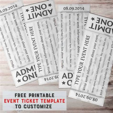 Online Ticket Templates