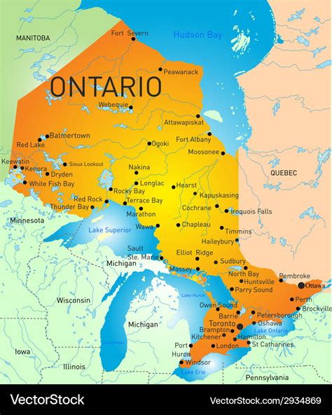 Map of Ontario