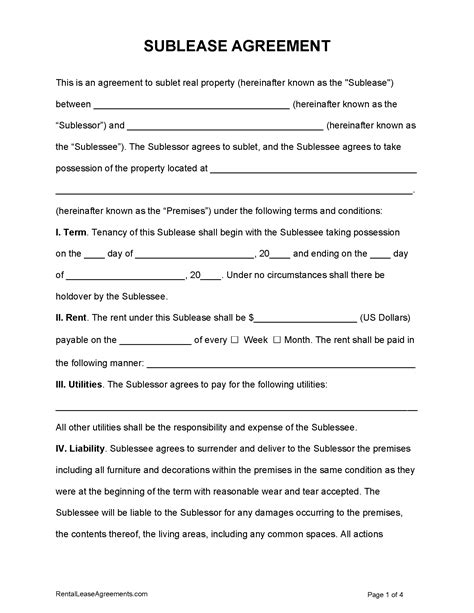 Ontario Sublet Agreement Template 10