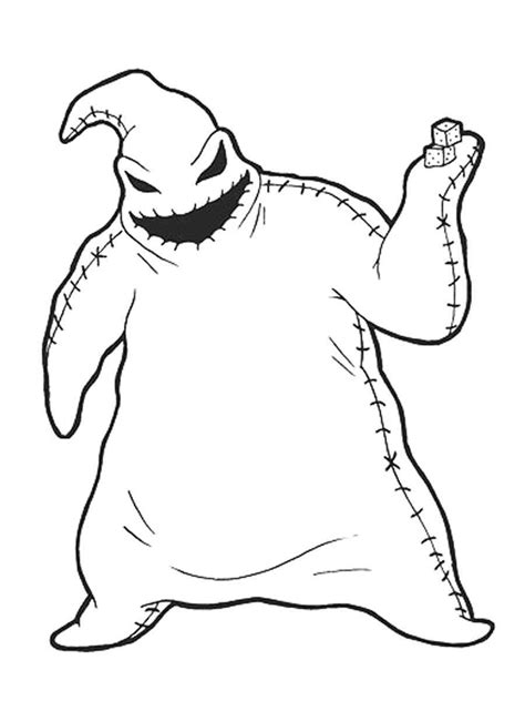 Oogie Boogie Coloring Page