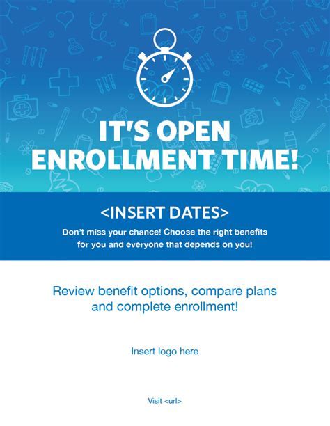 Open Enrollment Flyer Template Example 5