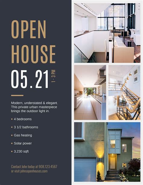 Open house flyer design