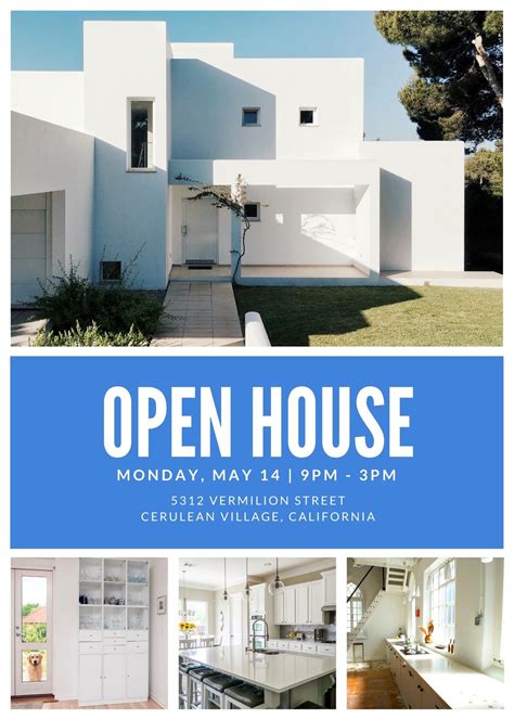 Open House Flyer Template Canva