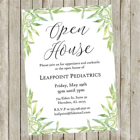 Open House Invitation Design Tips