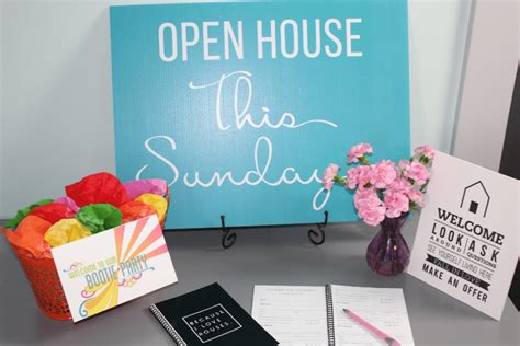 Open house marketing materials