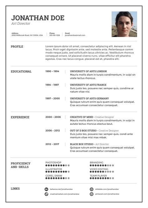 Open Office Resume Template 8