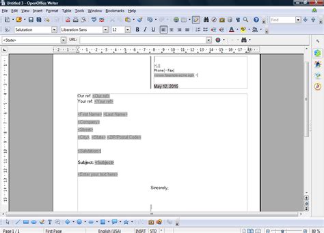 Open Office Template 2