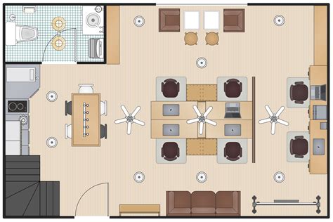 Open-Plan Office Template