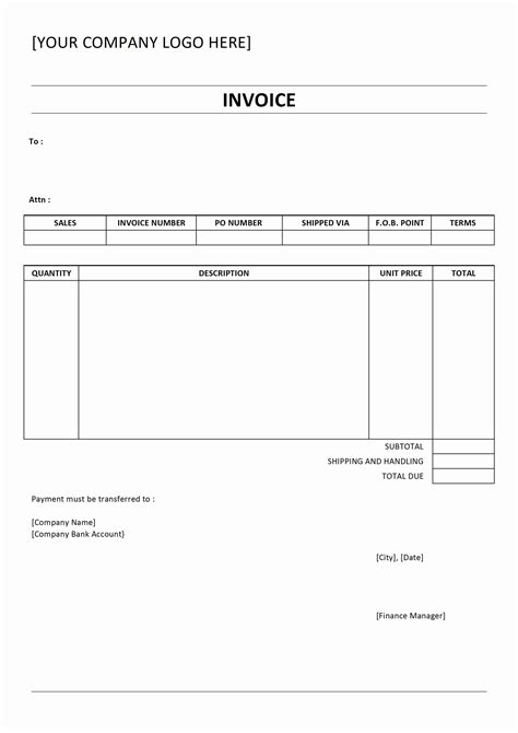 Open Office Invoice Template Customization