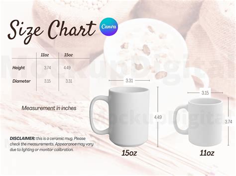 Optimal Mug Size and Template Dimensions for 15 Oz Mugs