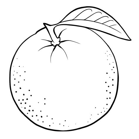 Orange Coloring Page