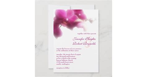 Orchid Formal Invitation