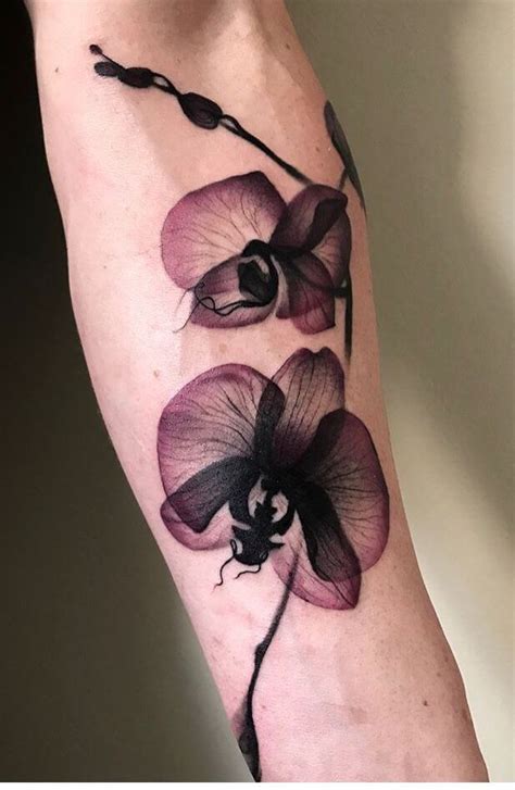 Orchid tattoo design