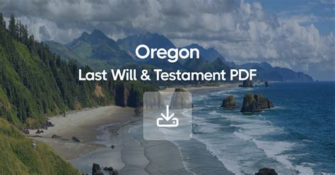 Oregon Last Will and Testament