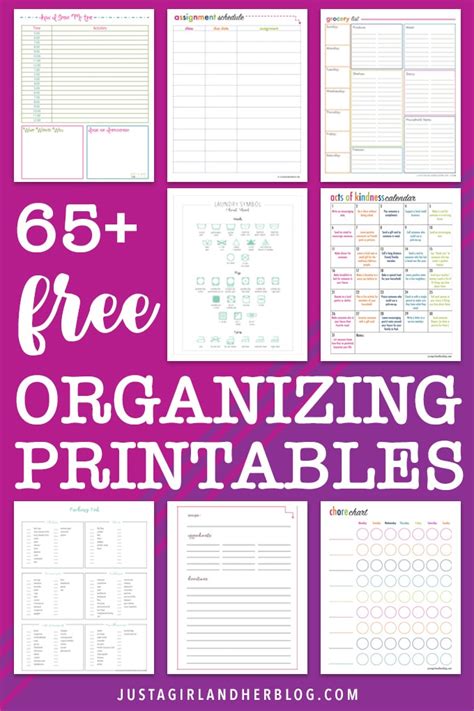 Organization Printables