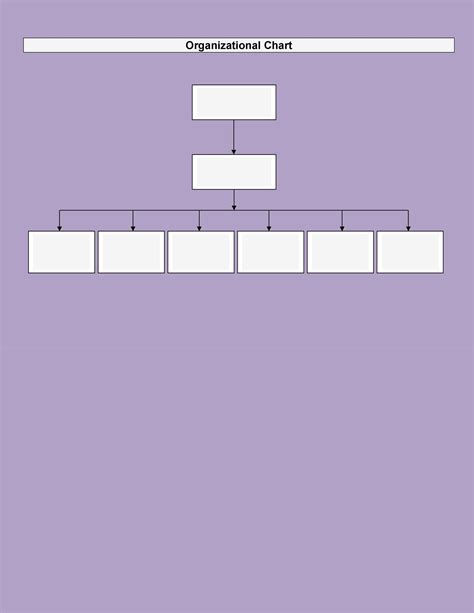 Organizational Chart Template Word