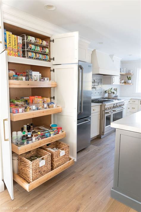 Organized kitchen pantry