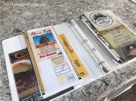 Organizing Menu Items