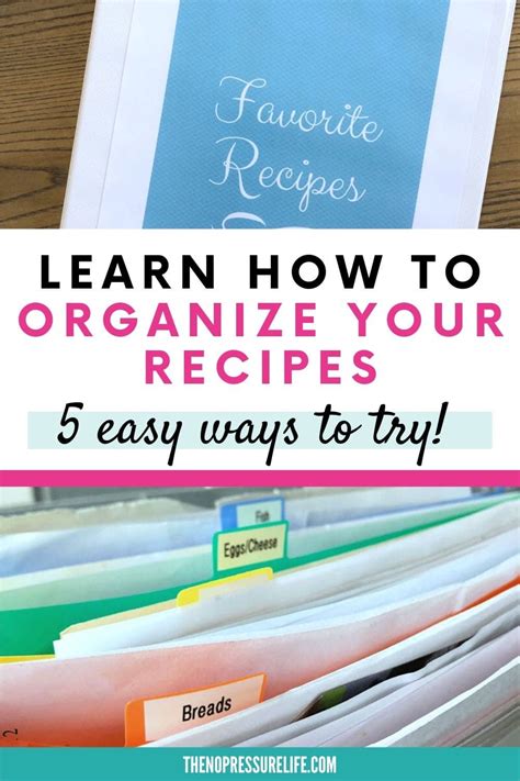 Organizing Recipes with Tags