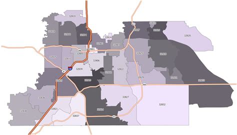 Orlando Zip Code Map