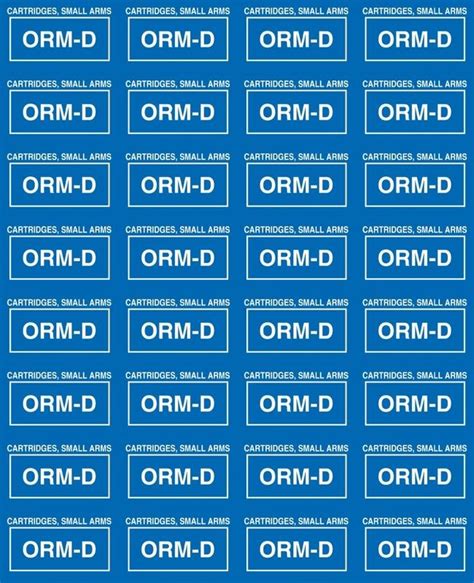 ORM-D Label Template