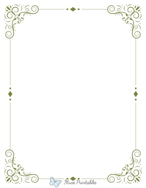 Ornate Borders Invitation Template