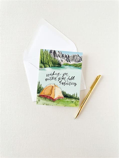 Outdoor adventure birthday card