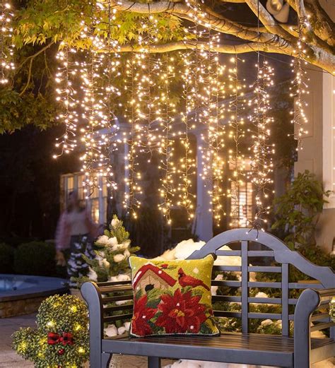 Outdoor Cascading Christmas Lights