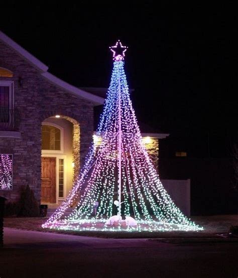 Outdoor Christmas Tree Lighting Ideas