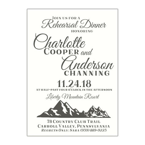 outdoor dinner invitation