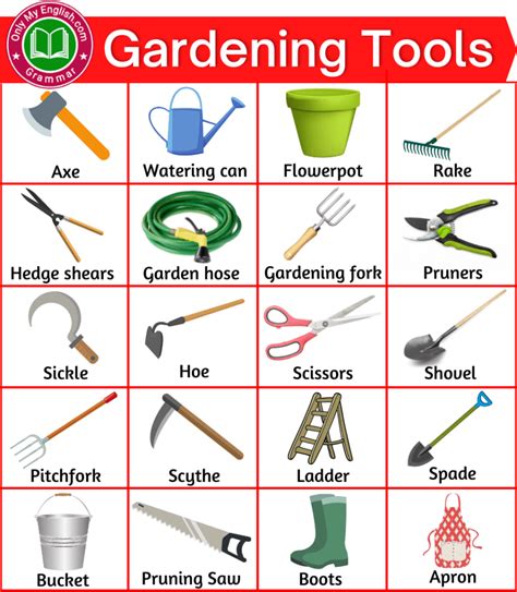 Printable labels on garden tools