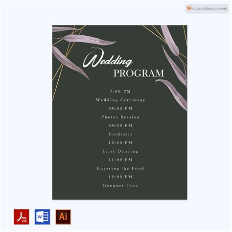 Outdoor Wedding Template