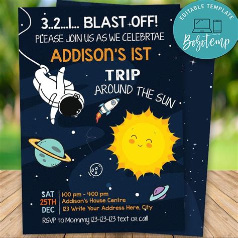 Outer Space Prom Invitation