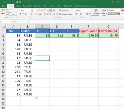 Outliers in Excel Gallery 5