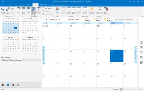 Outlook 365 Calendar