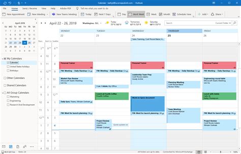 Outlook 365 Calendar Scheduling