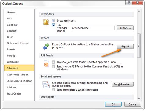 Outlook Contacts Excel Export