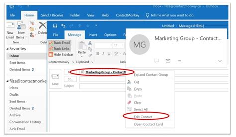 Outlook Distribution List Third-Party Add-in