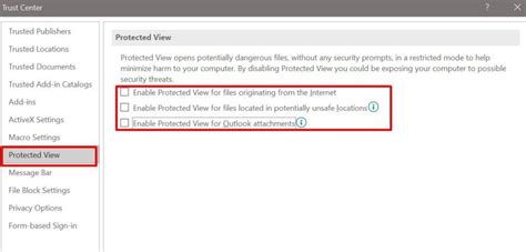 Outlook Excel Preview Not Working