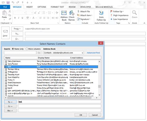 Sending group emails with distribution lists in Outlook