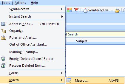 An overview of macros in Outlook to improve productivity