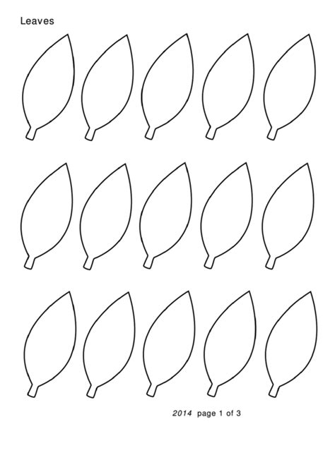 A large oval leaf template printed on paper