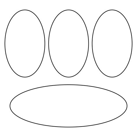 Oval template with a scrapbooking design